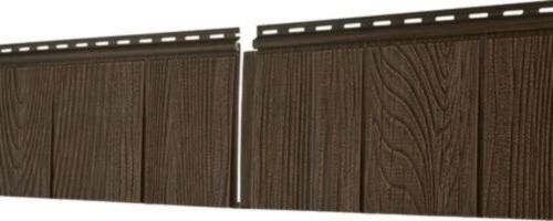 Фасадная панель Ю-Пласт S-Lock Щепа Каштан купить в Учалах