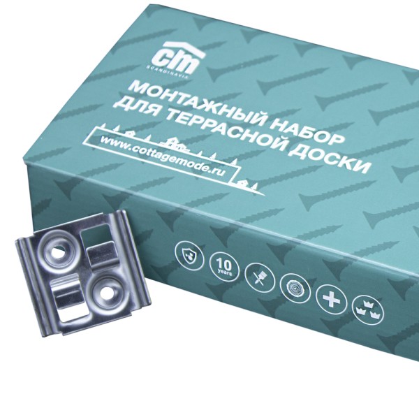 Монтажный набор для террасной доски из дпк CM Decking купить в Учалах