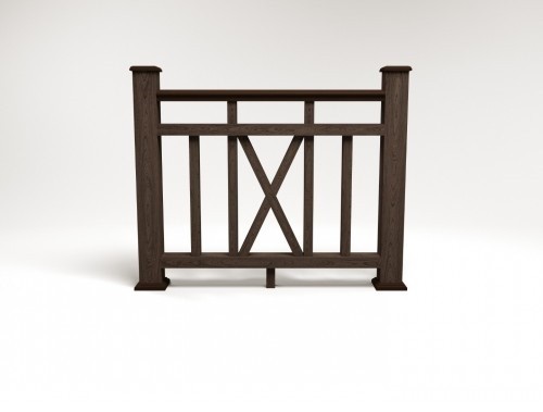 Ограждение из ДПК FG6 венге купить в Учалах