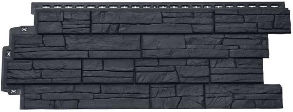 Фасадная панель Grand Line Сланец графит купить в Учалах