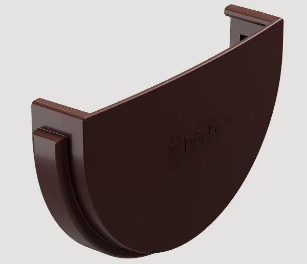 Заглушка желоба ПВХ Docke STANDART Тёмно-коричневый купить в Учалах