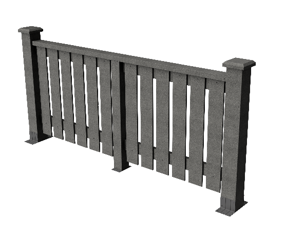 Ограждения декоративное ДПК GRINDERDECO  Вилидж серый базальт купить в Учалах