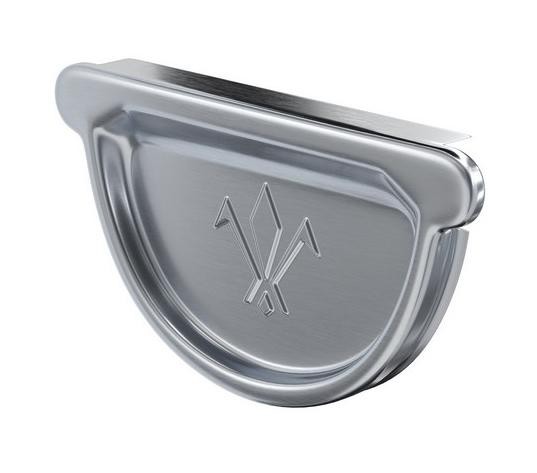 Водосток Aquasistem, Система 125x90 - Заглушка желоба универсальная оцинкованая d125мм купить в Учалах