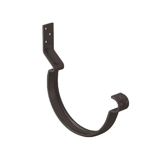 Водосток Aquasistem, система 150/100 - Крюк крепления желоба короткий RR 32 Тёмно Коричневый купить в Учалах