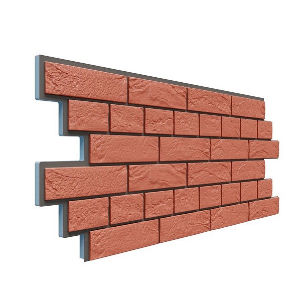 Фасадная термопанель Доломит Венецианский кирпич 20 мм Красный купить в Учалах