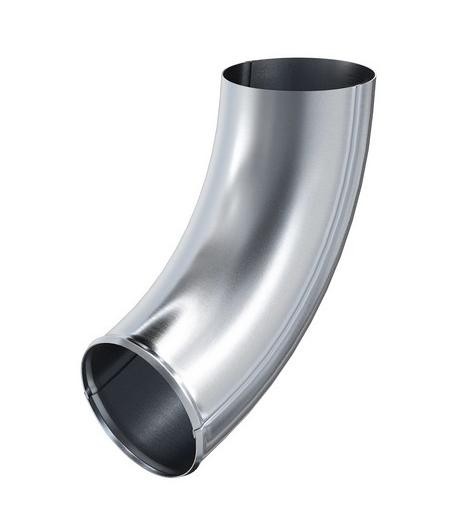 Водосток Aquasistem, Система 125x90 - Колено трубы сливное оцинковка купить в Учалах