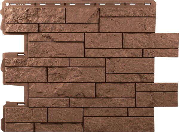 Фасадная панель Альта-Профиль Шотландия Терракотовый купить в Учалах