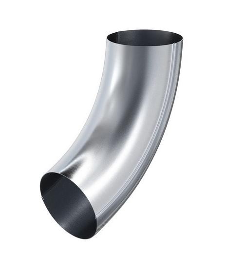 Водосток Aquasistem, Система 125x90 - Колено трубы оцинковка купить в Учалах