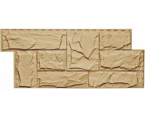 Фасадная панель T-Сайдинг-Гранит Леон Бежевый купить в Учалах