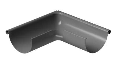 Угол внешний 90° D125 Döcke STAL PREMIUM Графит, (RAL 7024)