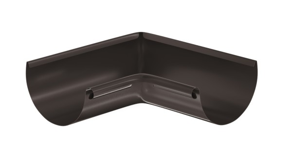 Водосток Aquasistem, система 125x90 - Угол желоба, внутренний 90° RR 32 Тёмно-Коричневый купить в Учалах
