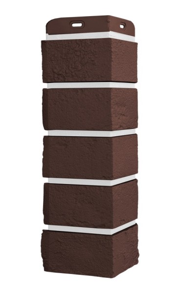 Угол Grand Line состаренный кирпич Элит каштан, ШОВ белай купить в Учалах