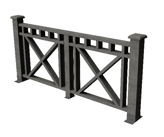 Ограждения декоративное ДПК GRINDERDECO Виктория серый базальт купить в Учалах