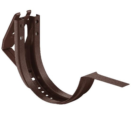 Водосток Aquasistem, Система 150/100 - Крюк крепления желоба короткий регулируемый RAL 8017 Коричневый matt купить в Учалах