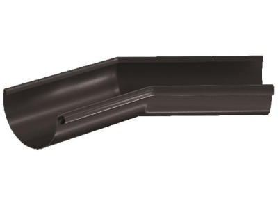 Водосток Aquasistem, система 125x90 - Угол желоба,внутренний 135° RR 32 Тёмно-Коричневый