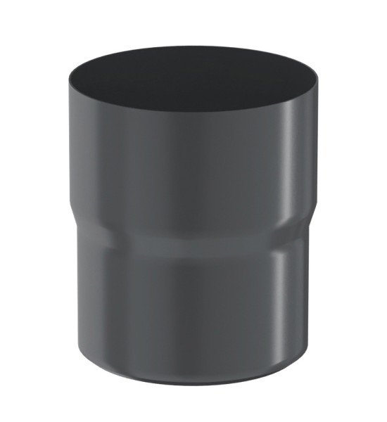 Водосток Aquasistem, система 125x90 - Соединитель трубы RAL 7024 Тёмно-серый купить в Учалах