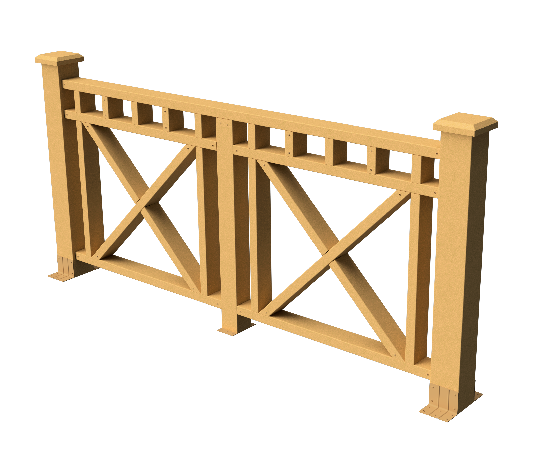 Ограждения декоративное ДПК GRINDERDECO Виктория песчаник купить в Учалах