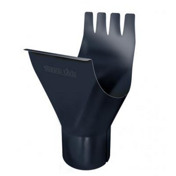 Водосток Grand Line 125x90 – Воронка желоба RAL 7024 купить в Учалах