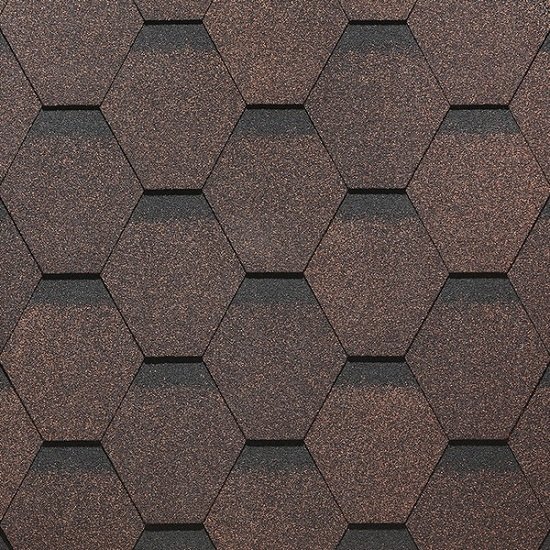 Гибкая черепица Docke, коллекция Сота – Коричневый купить в Учалах