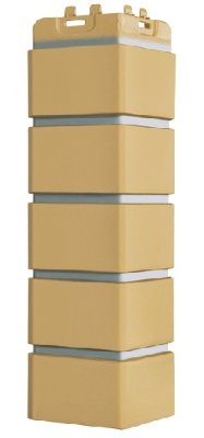 Угол Grand Line клинкерный кирпич ПРЕМИУМ Песочный (шов RAL 7006)