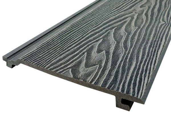 Сайдинг Darvolex 185x19x3000мм, 3D тиснение Серый купить в Учалах