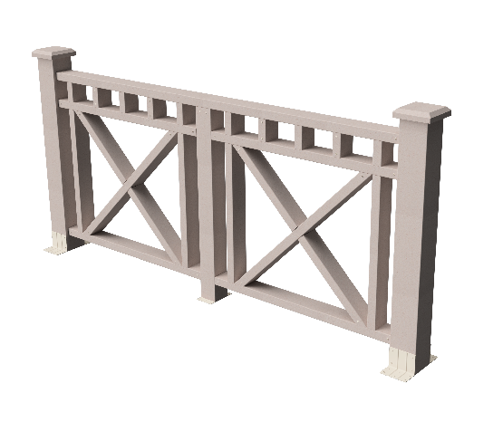 Ограждения декоративное ДПК GRINDERDECO Виктория выбеленный дуб купить в Учалах