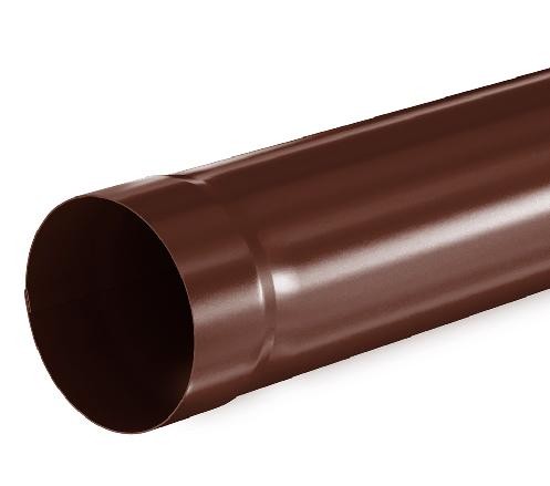 Водосток Aquasistem, система 150/100 - Труба водосточная 1.00м RAL 8017 Коричневый купить в Учалах