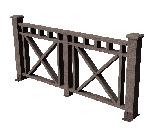 Ограждения декоративное ДПК GRINDERDECO Виктория венге купить в Учалах