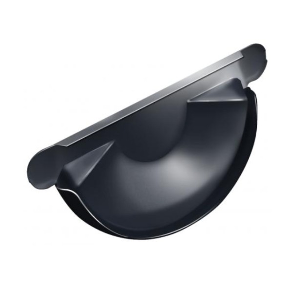 Водосток Grand Line 125x90 – Заглушка желоба RAL 7024 купить в Учалах