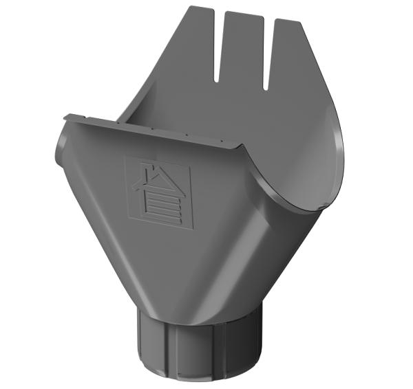 Воронка желоба D125 Döcke STAL PREMIUM Графит, (RAL 7024) купить в Учалах