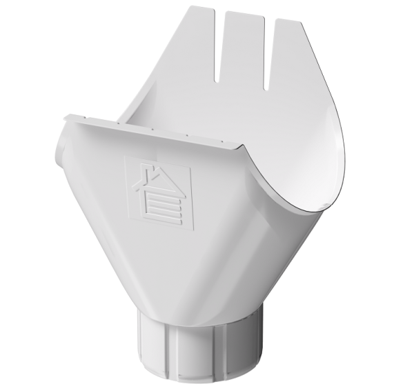 Воронка желоба D125 Döcke STAL PREMIUM Пломбир, (RAL 9010) купить в Учалах