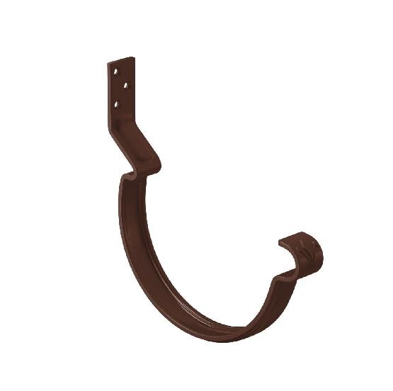 Водосток Aquasistem, система 150/100 - Крюк крепления желоба короткий RAL 8017 Коричневый купить в Учалах