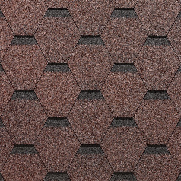 Гибкая черепица Docke, коллекция Сота – Красный купить в Учалах