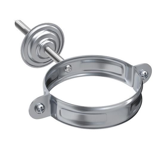 Водосток Aquasistem, Система 125x90 - Хомут для крепления трубы оцинковка купить в Учалах