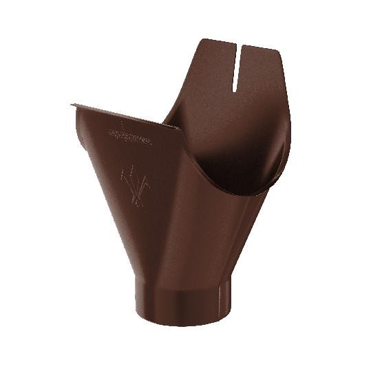Водосток Aquasistem, система 125x90 - Воронка желоба RAL 8017 Коричневый купить в Учалах