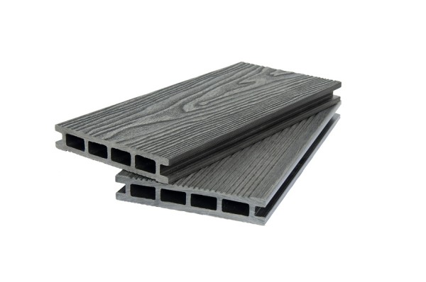 Террасная доска ДПК POLIVAN GROUP 3D+вельвет пустотелая двухсторонняя DENPASAR чёрный купить в Учалах