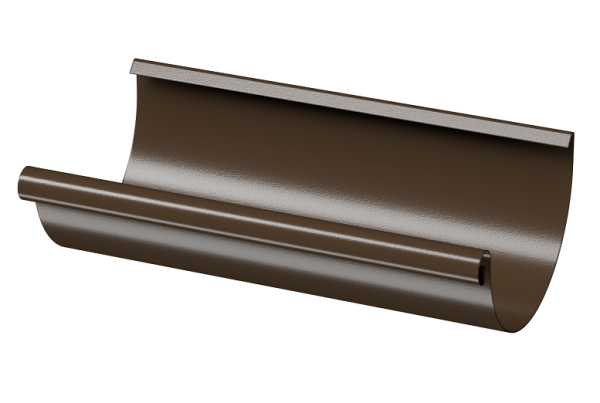 Желоб полукруглый D125 3 м Döcke STAL PREMIUM Каштан, (RAL 8017) купить в Учалах