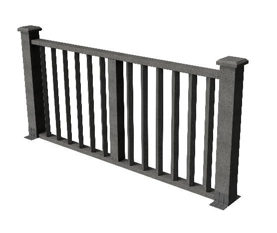 Ограждения декоративное ДПК GRINDERDECO Бруклин серый базаль купить в Учалах