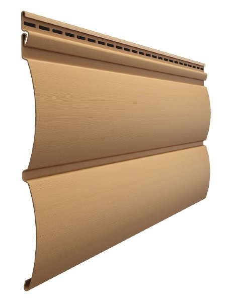 Виниловый сайдинг docke (дёке) - blockhaus D4,7T (под бревно), карамель купить в Учалах