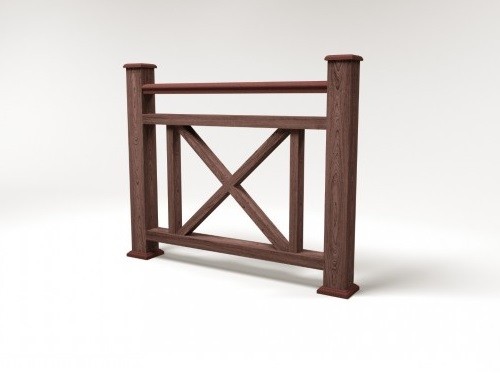 Ограждение из ДПК FG2 шоколад купить в Учалах