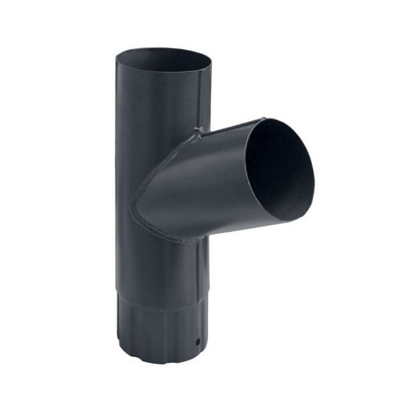 Водосток Grand Line 125x90 – Тройник RAL 7024 купить в Учалах