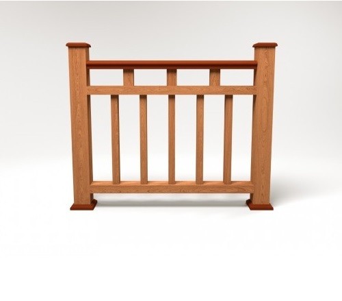 Ограждение из ДПК FG1 терракот купить в Учалах