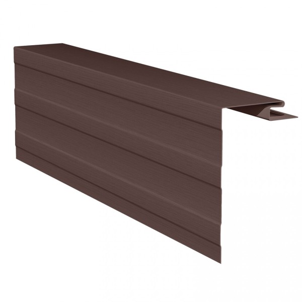 Приоконная планка (околооконный профиль) для сайдинга, коричневый купить в Учалах