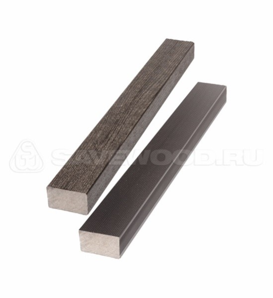 Брус лавочный ДПК полнотелый Savewood тёмно-коричневый купить в Учалах