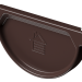 Заглушка желоба D125 Döcke STAL PREMIUM Шоколад, (RAL 8019) купить в Учалах