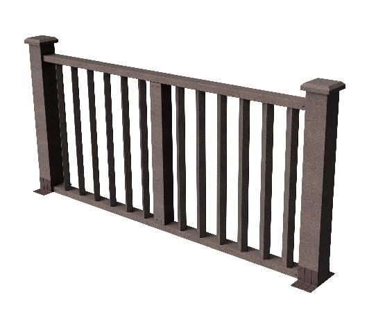 Ограждения декоративное ДПК GRINDERDECO Бруклин венге купить в Учалах