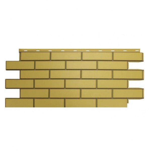 Фасадная панель Nordside, Гладкий Кирпич, Желтый купить в Учалах