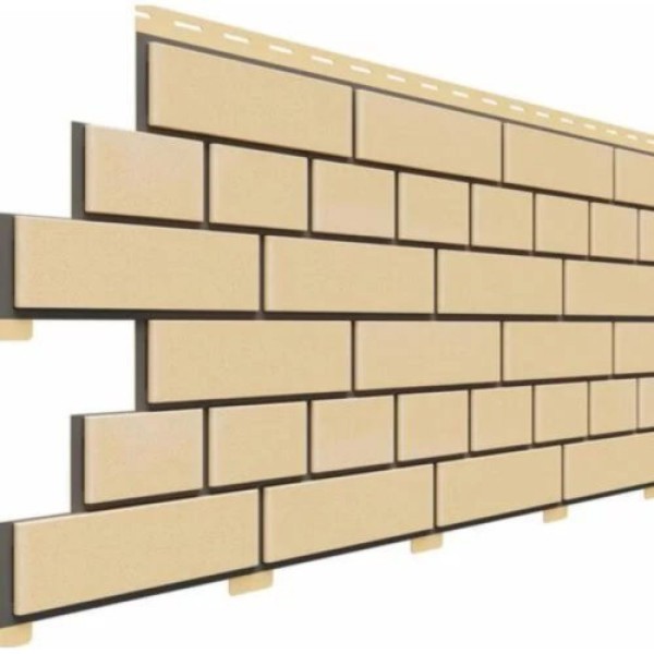 Фасадная панель Доломит Кирпич, Светло-желтый купить в Учалах