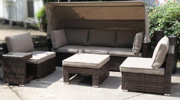 Диван-Трансформер AFINA плетеный из иск. ротанга AFM-320B Brown купить в Учалах