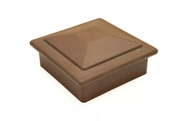 Крышка верхняя ПВХ для столба Deckart 125х125 Шоколад купить в Учалах